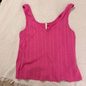 Pink Knit Tank Top